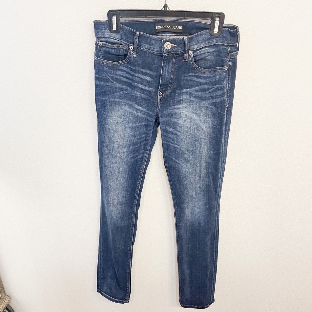 Express Mid Rise Skinny Jeans size 6R